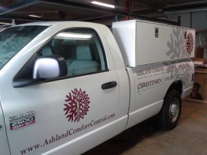 Dayton Sign Company custom work truck wrap graphics vehicle 300x225